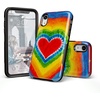 image:imageCasely iPhone XR Case  Peace Out  Groovy Peace Sign  Bold Protective DesignI Heart Tie Dye  Rainbow Heart