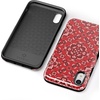 image:imageCasely iPhone XR Case  Peace Out  Groovy Peace Sign  Bold Protective DesignIm with the Band  Red Bandana Print