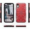 image:imageCasely iPhone XR Case  Peace Out  Groovy Peace Sign  Bold Protective DesignIm with the Band  Red Bandana Print