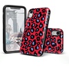 image:imageCasely iPhone XR Case  Peace Out  Groovy Peace Sign  Bold Protective DesignInto the Wild  Red  Blue Leopard