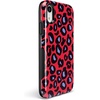 image:imageCasely iPhone XR Case  Peace Out  Groovy Peace Sign  Bold Protective DesignInto the Wild  Red  Blue Leopard
