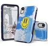 image:imageCasely iPhone XR Case  Peace Out  Groovy Peace Sign  Bold Protective DesignOn Cloud Nine  Glitch Smiley Face