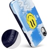 image:imageCasely iPhone XR Case  Peace Out  Groovy Peace Sign  Bold Protective DesignOn Cloud Nine  Glitch Smiley Face