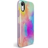 image:imageCasely iPhone XR Case  Peace Out  Groovy Peace Sign  Bold Protective DesignPainting in Pastels  Rainbow Watercolor