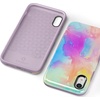 image:imageCasely iPhone XR Case  Peace Out  Groovy Peace Sign  Bold Protective DesignPainting in Pastels  Rainbow Watercolor
