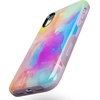 image:imageCasely iPhone XR Case  Peace Out  Groovy Peace Sign  Bold Protective DesignPainting in Pastels  Rainbow Watercolor