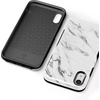 image:imageCasely iPhone XR Case  Peace Out  Groovy Peace Sign  Bold Protective DesignTake Me for Granite  White Marble