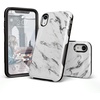image:imageCasely iPhone XR Case  Peace Out  Groovy Peace Sign  Bold Protective DesignTake Me for Granite  White Marble