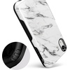 image:imageCasely iPhone XR Case  Peace Out  Groovy Peace Sign  Bold Protective DesignTake Me for Granite  White Marble