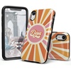 image:imageCasely iPhone XR Case  Peace Out  Groovy Peace Sign  Bold Protective DesignYoure Dope  Retro Colorblock