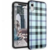 image:imageCasely iPhone XR Case  Subtle Blush  White and Pink Marble  Classic Ultra Slim DesignAs if  Light Blue Plaid