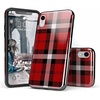 image:imageCasely iPhone XR Case  Subtle Blush  White and Pink Marble  Classic Ultra Slim DesignAs if  Red Plaid