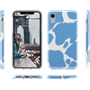 image:imageCasely iPhone XR Case  Subtle Blush  White and Pink Marble  Classic Ultra Slim DesignCurrent MOOd  Light Blue Cow Print