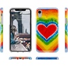 image:imageCasely iPhone XR Case  Subtle Blush  White and Pink Marble  Classic Ultra Slim DesignI Heart Tie Dye  Rainbow Heart