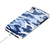 image:imageCasely iPhone XR Case  Subtle Blush  White and Pink Marble  Classic Ultra Slim DesignIn Formation  Metallic Blue Camo