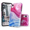 image:imageCasely iPhone XR Case  Subtle Blush  White and Pink Marble  Classic Ultra Slim DesignLand  Sea  Marble Swirl