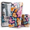 image:imageCasely iPhone XR Case  Subtle Blush  White and Pink Marble  Classic Ultra Slim DesignMidnight Color Splash  Abstract Retro