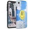 image:imageCasely iPhone XR Case  Subtle Blush  White and Pink Marble  Classic Ultra Slim DesignOn Cloud Nine  Glitch Smiley Face