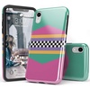 image:imageCasely iPhone XR Case  Subtle Blush  White and Pink Marble  Classic Ultra Slim DesignRad Dad  80s Colorblock