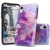 image:imageCasely iPhone XR Case  Subtle Blush  White and Pink Marble  Classic Ultra Slim DesignTie Dying Over You  Purple Marble