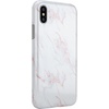 image:imageCasely iPhone XXS Case  Other Side  Holographic Metallic Stained Glass Marble  Classic Ultra Slim DesignBeautiful White and Pink Marble