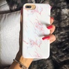 image:imageCasely iPhone XXS Case  Other Side  Holographic Metallic Stained Glass Marble  Classic Ultra Slim DesignBeautiful White and Pink Marble