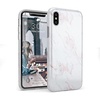 image:imageCasely iPhone XXS Case  Other Side  Holographic Metallic Stained Glass Marble  Classic Ultra Slim DesignBeautiful White and Pink Marble
