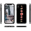 image:imageCasely iPhone XXS Case  Other Side  Holographic Metallic Stained Glass Marble  Classic Ultra Slim DesignBlooming Red Rose Floral