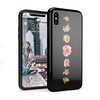 image:imageCasely iPhone XXS Case  Other Side  Holographic Metallic Stained Glass Marble  Classic Ultra Slim DesignBlooming Red Rose Floral