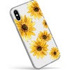 image:imageCasely iPhone XXS Case  Other Side  Holographic Metallic Stained Glass Marble  Classic Ultra Slim DesignBright Yellow Sunflowers Floral