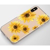 image:imageCasely iPhone XXS Case  Other Side  Holographic Metallic Stained Glass Marble  Classic Ultra Slim DesignBright Yellow Sunflowers Floral