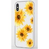 image:imageCasely iPhone XXS Case  Other Side  Holographic Metallic Stained Glass Marble  Classic Ultra Slim DesignBright Yellow Sunflowers Floral