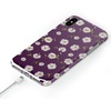 image:imageCasely iPhone XXS Case  Other Side  Holographic Metallic Stained Glass Marble  Classic Ultra Slim DesignDaisy Daydream Plum Purple Floral