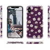 image:imageCasely iPhone XXS Case  Other Side  Holographic Metallic Stained Glass Marble  Classic Ultra Slim DesignDaisy Daydream Plum Purple Floral