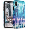 image:imageCasely iPhone XXS Case  Other Side  Holographic Metallic Stained Glass Marble  Classic Ultra Slim DesignDo or Dye Acid Wash Tie Dye