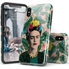 image:imageCasely iPhone XXS Case  Other Side  Holographic Metallic Stained Glass Marble  Classic Ultra Slim DesignFind Your Muse  Frida Kahlo Portrait
