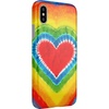 image:imageCasely iPhone XXS Case  Other Side  Holographic Metallic Stained Glass Marble  Classic Ultra Slim DesignI Heart Tie Dye