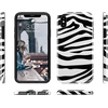 image:imageCasely iPhone XXS Case  Other Side  Holographic Metallic Stained Glass Marble  Classic Ultra Slim DesignInto the Wild  Zebra