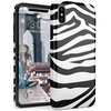 image:imageCasely iPhone XXS Case  Other Side  Holographic Metallic Stained Glass Marble  Classic Ultra Slim DesignInto the Wild  Zebra