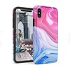 image:imageCasely iPhone XXS Case  Other Side  Holographic Metallic Stained Glass Marble  Classic Ultra Slim DesignLand  Sea Marble Swirl