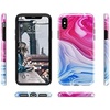 image:imageCasely iPhone XXS Case  Other Side  Holographic Metallic Stained Glass Marble  Classic Ultra Slim DesignLand  Sea Marble Swirl