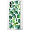 image:imageCasely iPhone XXS Case  Other Side  Holographic Metallic Stained Glass Marble  Classic Ultra Slim DesignLeaf Me Alone  Green Floral