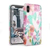 image:imageCasely iPhone XXS Case  Other Side  Holographic Metallic Stained Glass Marble  Classic Ultra Slim DesignOut And About  Light Pink Floral