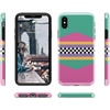 image:imageCasely iPhone XXS Case  Other Side  Holographic Metallic Stained Glass Marble  Classic Ultra Slim DesignRad Dad  80s Colorblock