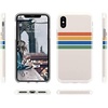 image:imageCasely iPhone XXS Case  Other Side  Holographic Metallic Stained Glass Marble  Classic Ultra Slim DesignRainbow Stripes Color Block