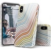 image:imageCasely iPhone XXS Case  Other Side  Holographic Metallic Stained Glass Marble  Classic Ultra Slim DesignRide The Wave  Pastel Rainbow Lined