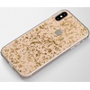 image:imageCasely iPhone XXS Case  Other Side  Holographic Metallic Stained Glass Marble  Classic Ultra Slim DesignRose and Gold Flaked Clear