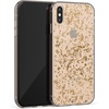 image:imageCasely iPhone XXS Case  Other Side  Holographic Metallic Stained Glass Marble  Classic Ultra Slim DesignRose and Gold Flaked Clear