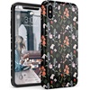 image:imageCasely iPhone XXS Case  Other Side  Holographic Metallic Stained Glass Marble  Classic Ultra Slim DesignSecret Garden  Mixed Floral