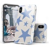 image:imageCasely iPhone XXS Case  Other Side  Holographic Metallic Stained Glass Marble  Classic Ultra Slim DesignStars Align  Blue  White Stars